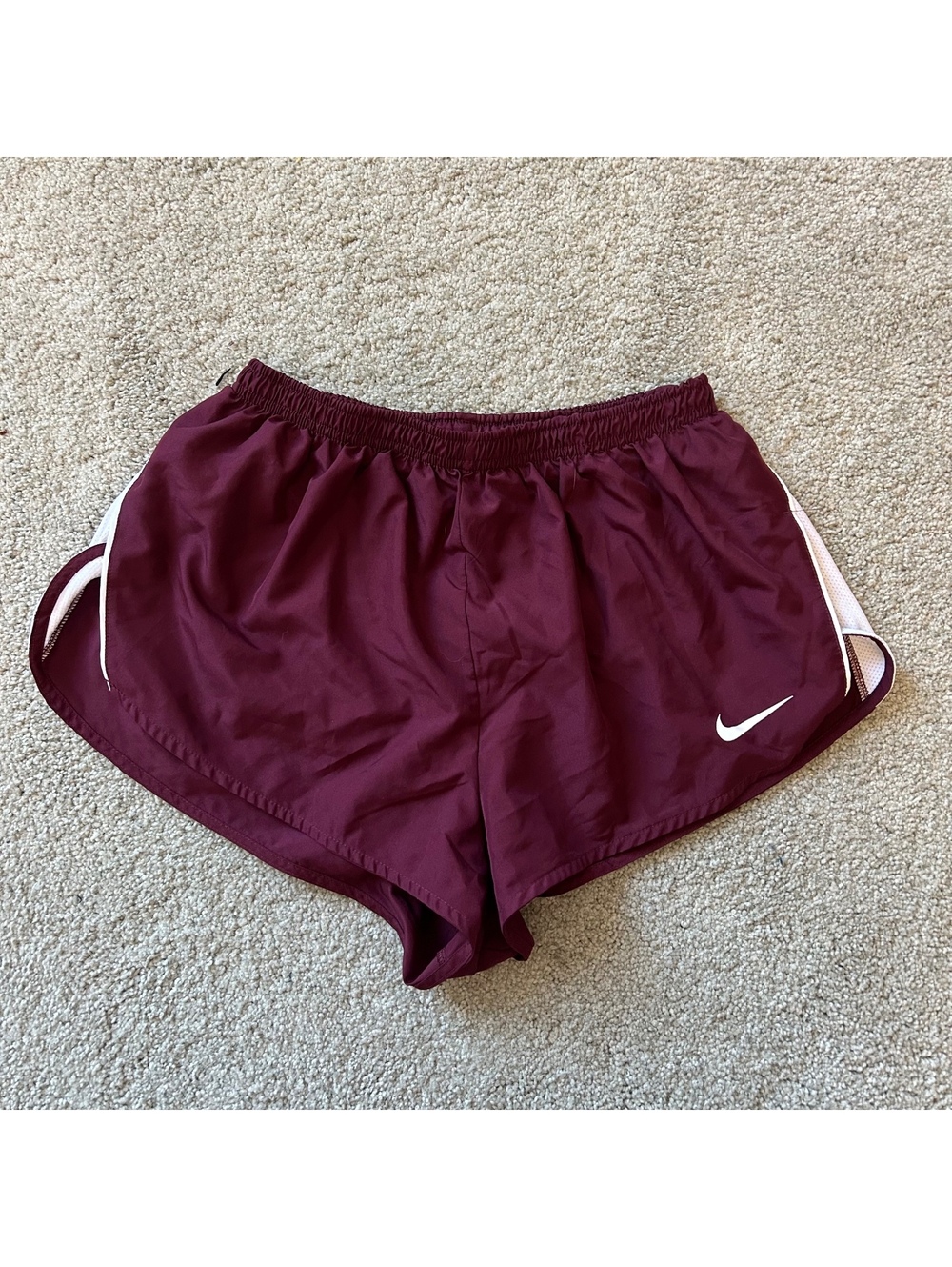 Nike Dri-FIT Maroon Athletic Shorts Medium